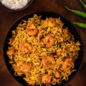 Gongura Prawns Biryani