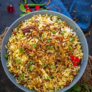 Kaju Mushroom Biryani