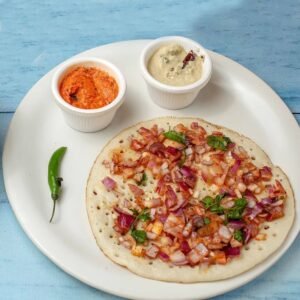 Onion Chilli Uttappam
